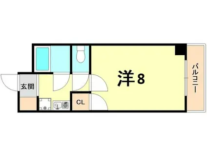 ステューディオ46(1K/4階)の間取り写真