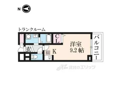 ファウンダー オブ ティー(1K/2階)の間取り写真