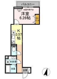 アヴァンス青井(1K/2階)の間取り写真