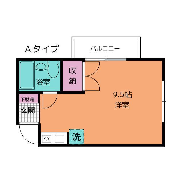 ベルジュ壱番館(ワンルーム/3階)の間取り写真