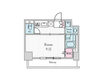 KDXレジデンス千葉中央イースト(1K/10階)の間取り写真