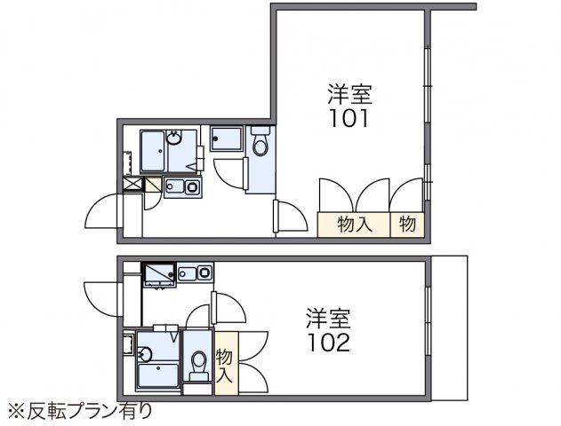 レオパレススイートパール(1K/2階)の間取り写真