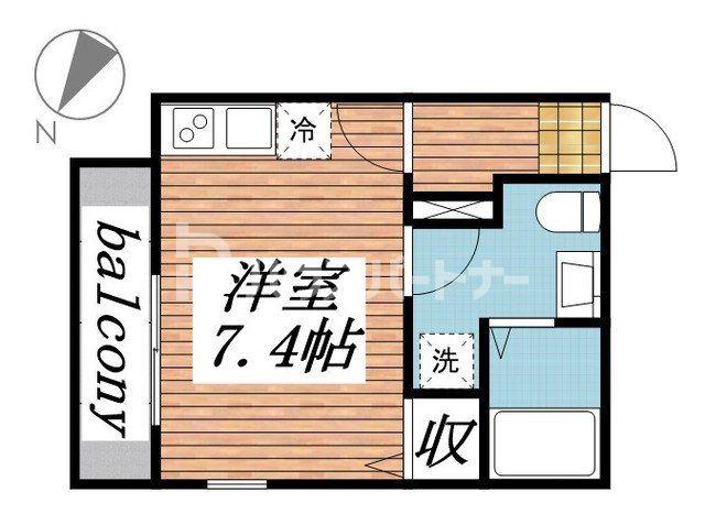 PRECIOUS EARTH逆井(ワンルーム/1階)の間取り写真