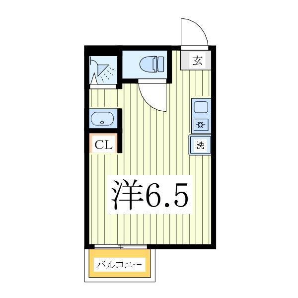 REZET柏(ワンルーム/3階)の間取り写真