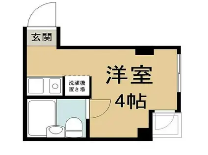 アエラス赤羽(ワンルーム/2階)の間取り写真