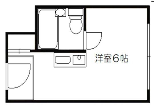 COOP ABBEY(ワンルーム/2階)の間取り写真