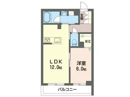 並木ハーミテイジK(1LDK/2階)の間取り写真