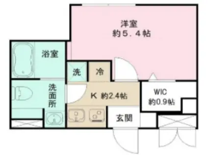 MAISON DE GRUE(1K/1階)の間取り写真