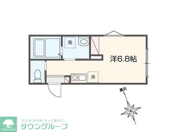 BONECA岩槻(ワンルーム/3階)の間取り写真