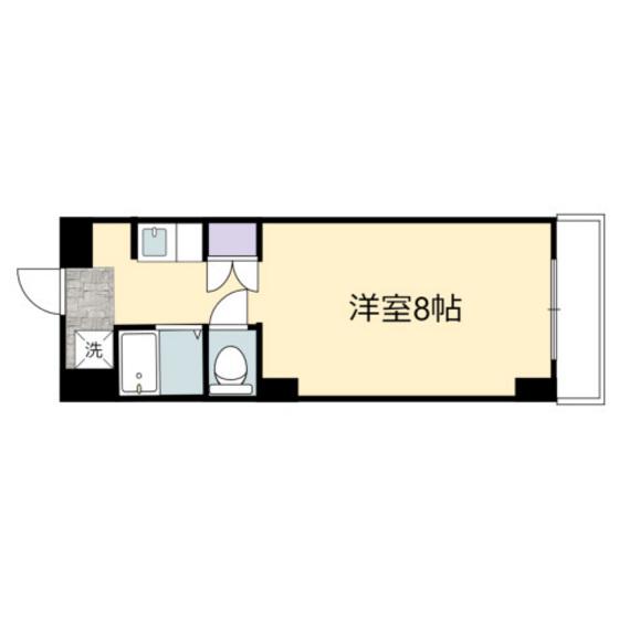 カルティエ宇品西(ワンルーム/2階)の間取り写真