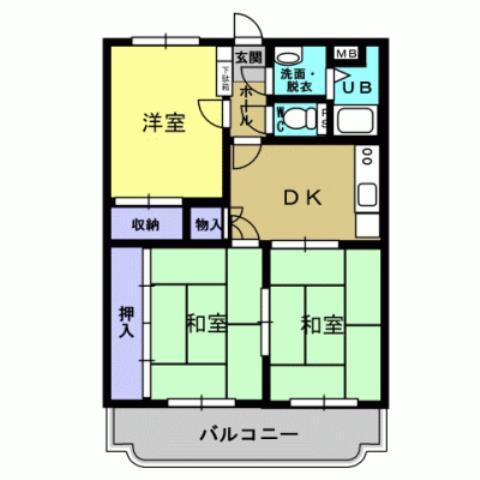 エンプロイ藤利(2LDK/2階)の間取り写真