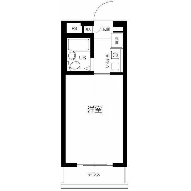 スカイコート都立大学(ワンルーム/1階)の間取り写真
