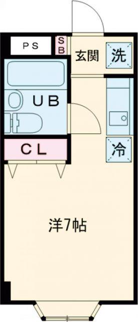 ARK HOUSE F(ワンルーム/2階)の間取り写真