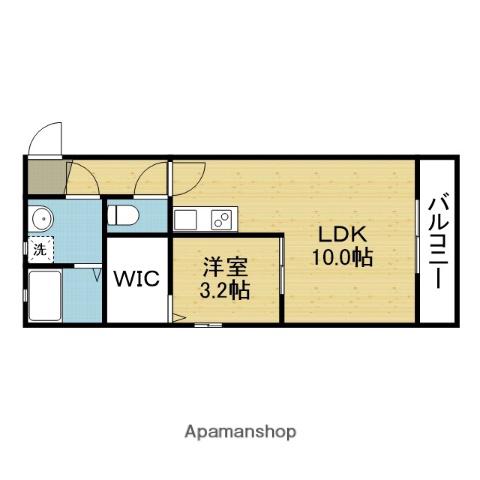 ロータスコートI(1LDK/3階)の間取り写真