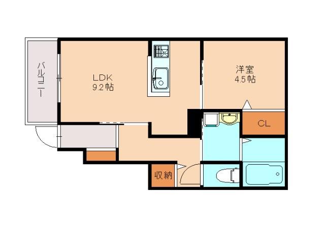 PREVOYANCE須恵中央I(1LDK/2階)の間取り写真