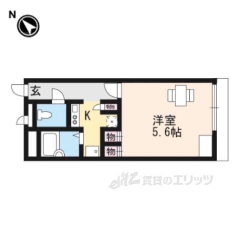 レオパレスMAISON清水(1K/2階)の間取り写真