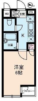 LUMIELE S・KII(1K/2階)の間取り写真
