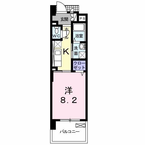 グレイス コート(1K/1階)の間取り写真