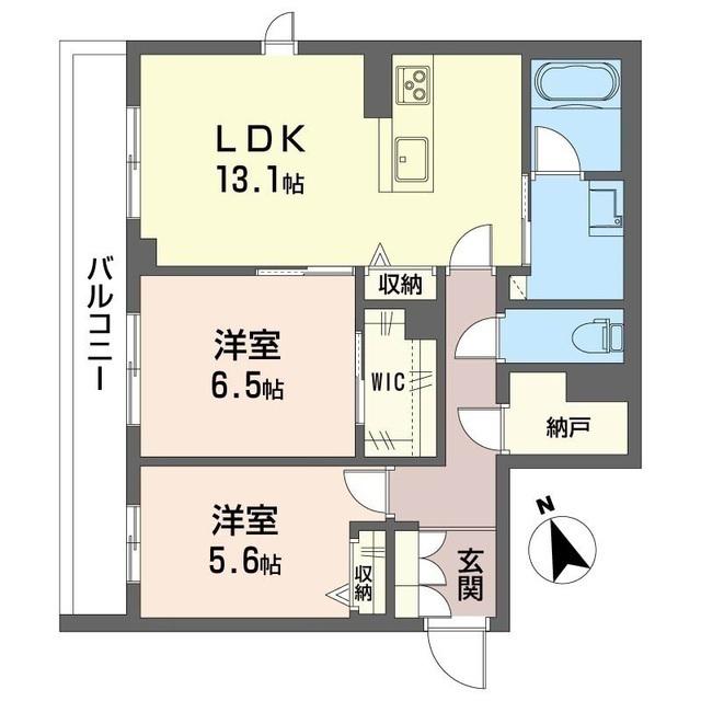 メゾン プルミエール(2LDK/1階)の間取り写真