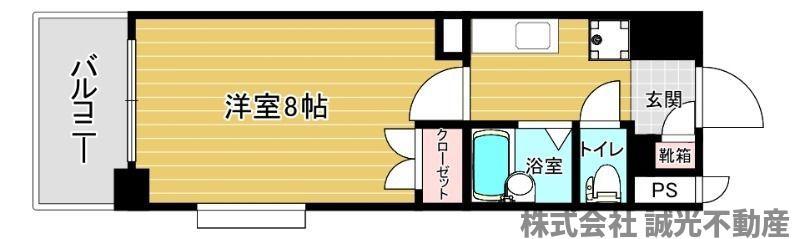 リファレンスイーストパーク(1K/5階)の間取り写真