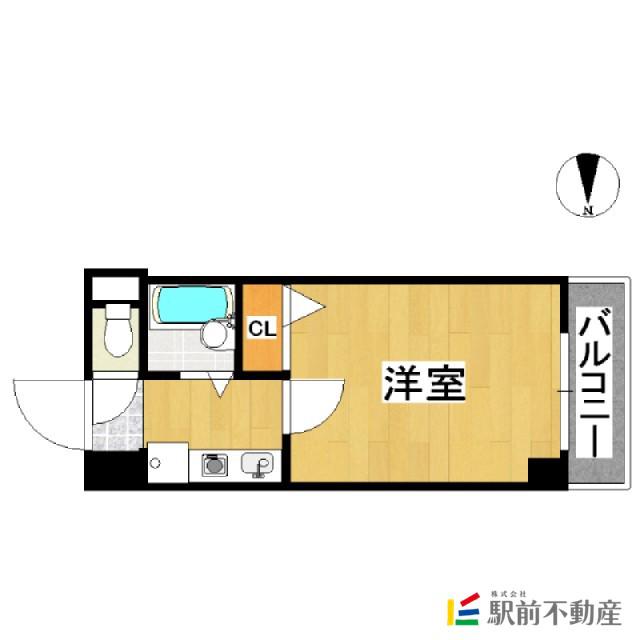 ルエメゾンロワール西公園III-1号館(1K/3階)の間取り写真