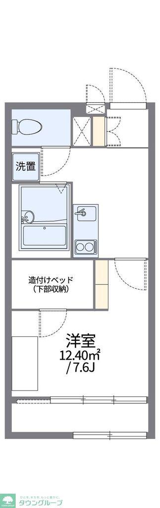 レオパレスユートピア白岡(1K/1階)の間取り写真