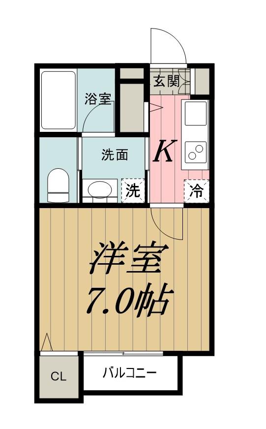 LUMIERE ETINCELLE DEUXルミエールエタンセルドゥ(1K/2階)の間取り写真