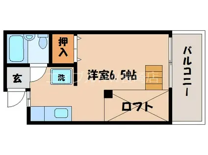 コーポ・おさむら(ワンルーム/2階)の間取り写真