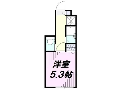 AZESTーRENT所沢(ワンルーム/1階)の間取り写真