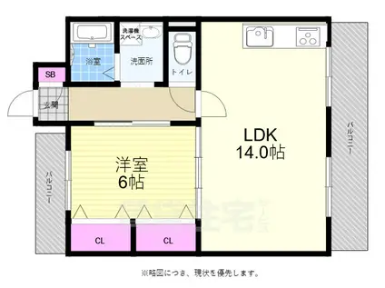 和田マンション(1LDK/1階)の間取り写真