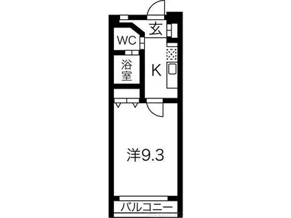 ESAKA・EST24(1K/2階)の間取り写真