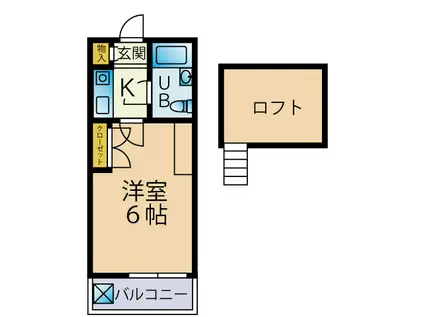BCASA 津田沼II REーBORN(1K/2階)の間取り写真