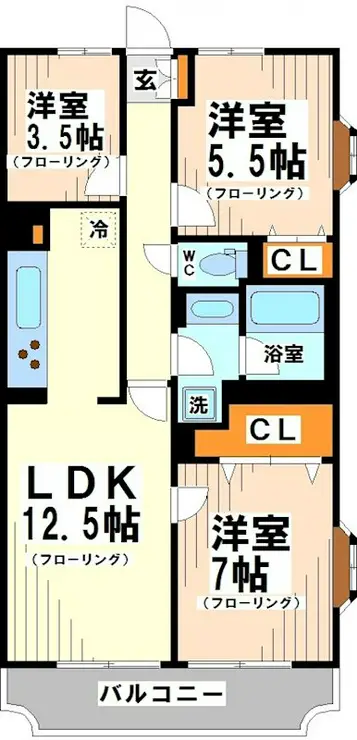 ドームズ芦花公園 7階階 間取り