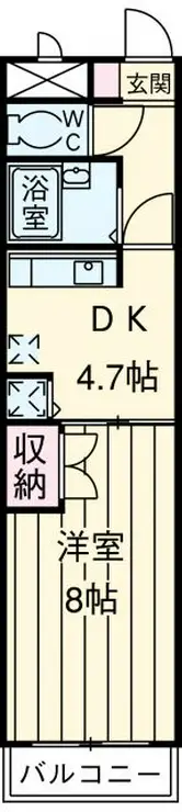 レジデンスクラモト 6階階 間取り