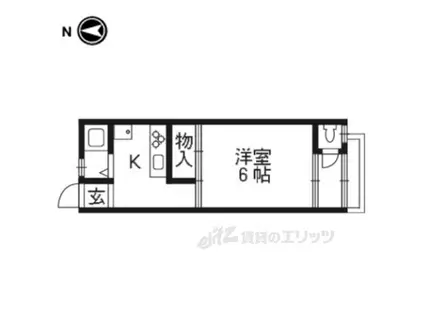 ピソ・シエテⅠ(1K/2階)の間取り写真