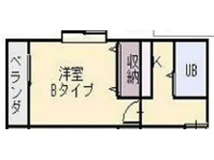 シエスタ姫路(1K/6階)の間取り写真