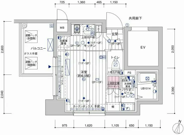 メインステージ南品川 4階階 間取り