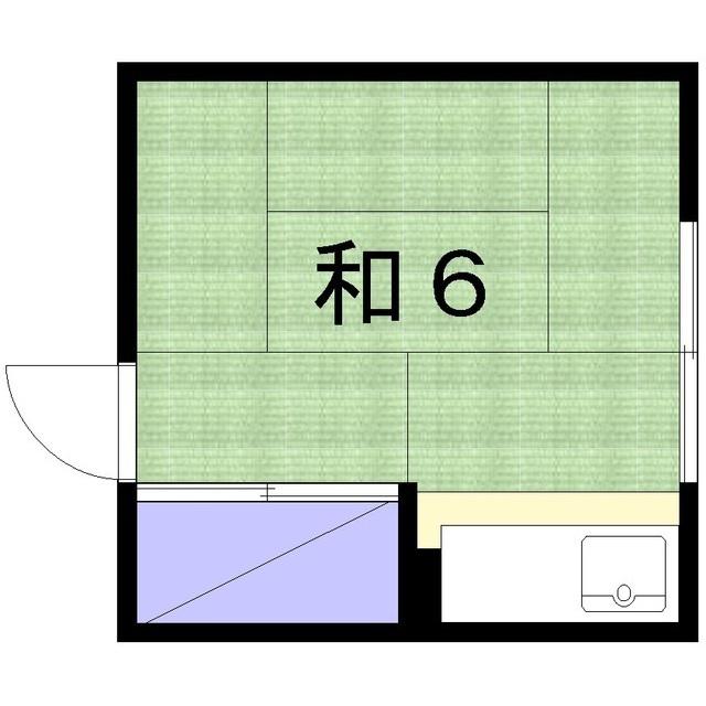 いずみ荘(ワンルーム/2階)の間取り写真