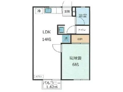 第三メゾンドラポール(1LDK/1階)の間取り写真