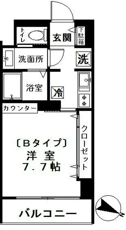 エストノワール 4階階 間取り
