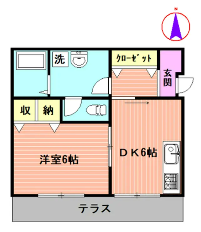 メイトチヨダ 1階階 間取り