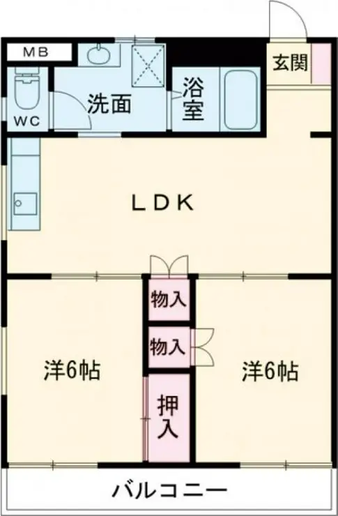 熊谷昭和ビル筑波 4階階 間取り
