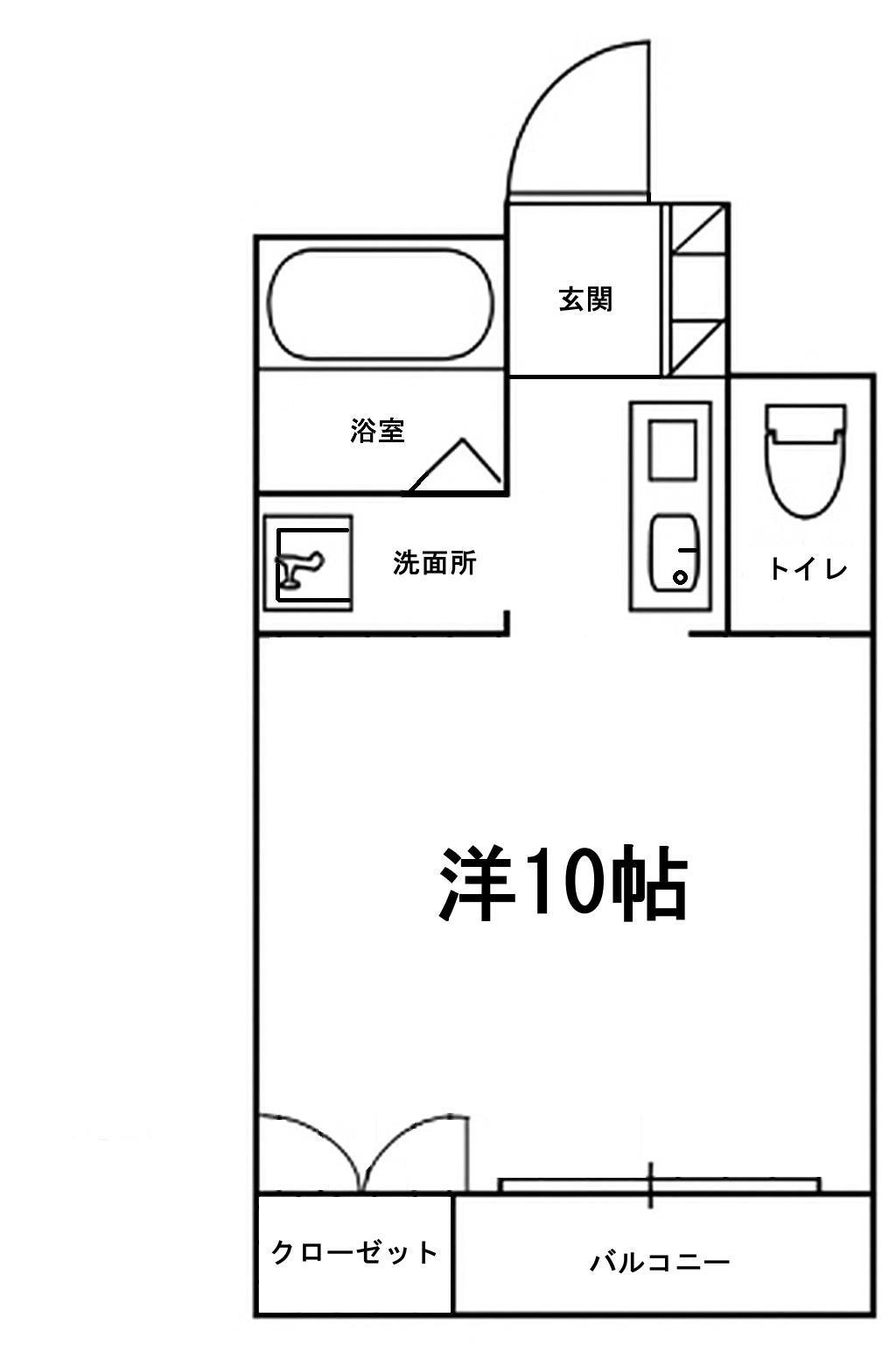 クオリティハイツ稲荷町(ワンルーム/3階)の間取り写真