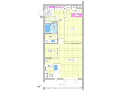 ディーバウイングときわ台(2LDK/1階)の間取り写真