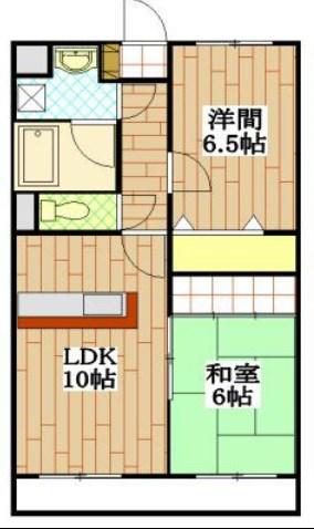 グランシャリオ(2LDK/1階)の間取り写真