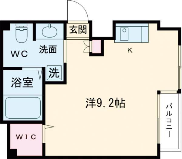 クラウンシティ本山(ワンルーム/3階)の間取り写真