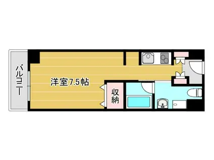 マインズ・コム高槻天神(ワンルーム/3階)の間取り写真