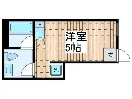 SIERRA VISTA(ワンルーム/1階)の間取り写真