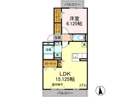 コンフォートスクエア(1LDK/3階)の間取り写真
