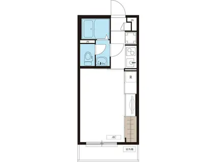 リブリ・AMICALE (1K/3階)の間取り写真